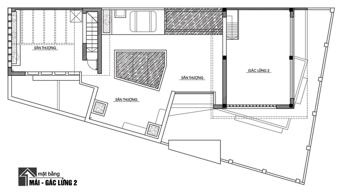 Nhà phố 2 tầng không sơn trát ở Vĩnh Phúc (17)