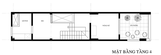 Không gian nhà ống 4 tầng 45 m2 ở Hà Nội (16)