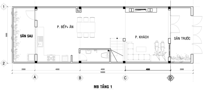 Xây nhà phố đẹp 80 m2 hiện đại hết 1 tỷ đồng ở Sài Gòn - Nhà Đẹp Số (12)