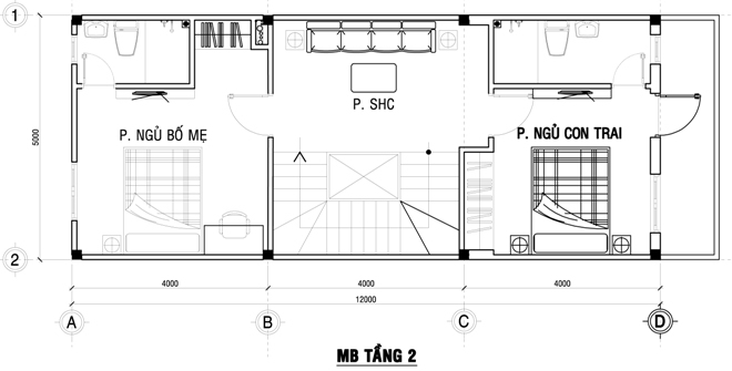 Xây nhà phố đẹp 80 m2 hiện đại hết 1 tỷ đồng ở Sài Gòn - Nhà Đẹp Số (13)