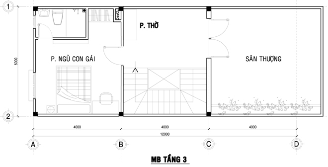 Xây nhà phố đẹp 80 m2 hiện đại hết 1 tỷ đồng ở Sài Gòn - Nhà Đẹp Số (14)