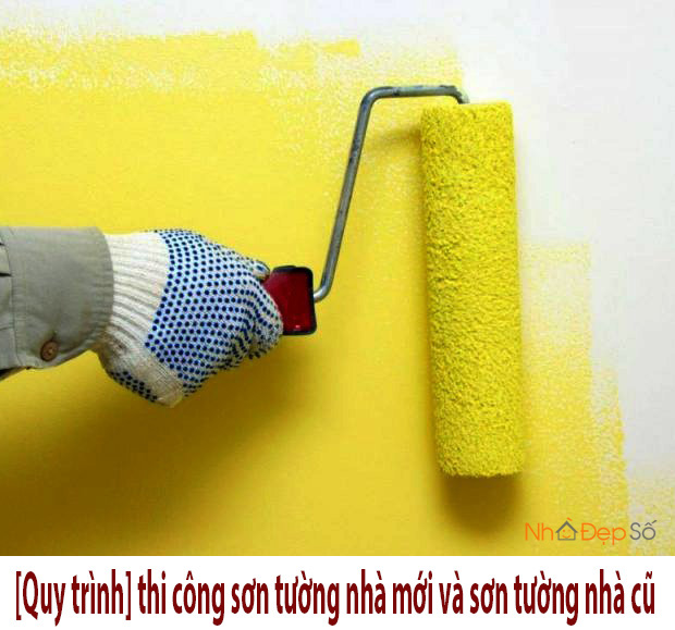 Quy trình thi công sơn tường nhà