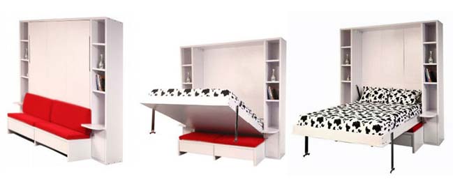 Giường gấp - murphy bed nên bố trí cho phòng ngủ nhỏ