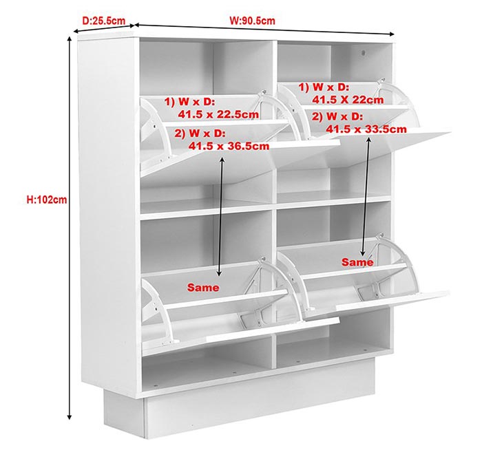 bản vẽ kích thước tủ giày 5