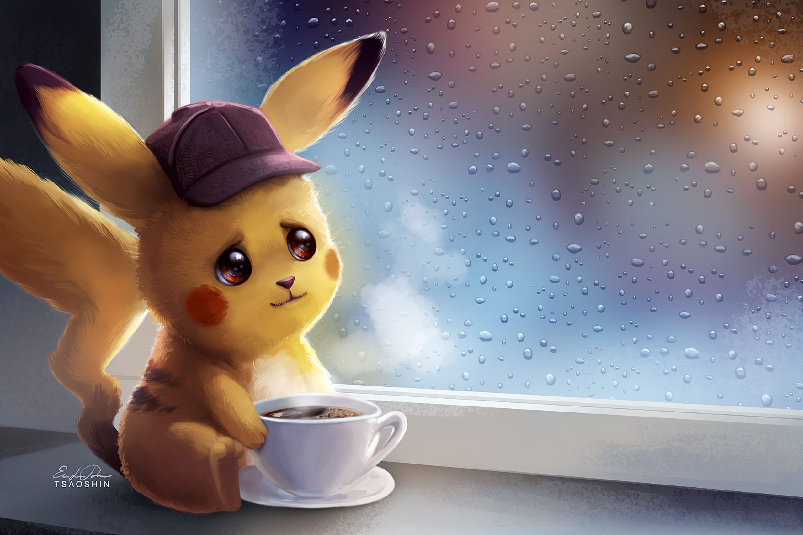 Hình nền pikachu ngầu